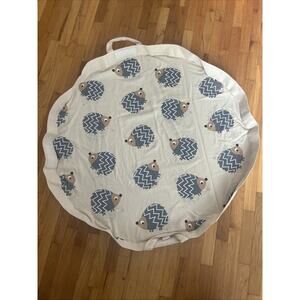 3 Sprouts Hedgehog Play Mat Bag – Large Portable Floor Activity Mat Storage